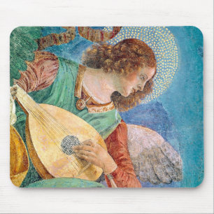 Musical angel playing guitar muismat
