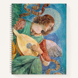 Musical angel playing guitar notitieboek