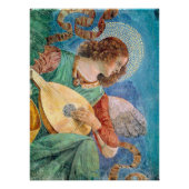 Musical angel playing guitar perfect poster (Voorkant)