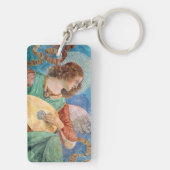 Musical angel playing guitar sleutelhanger (achterkant)