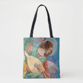 Musical angel playing guitar tote bag (Voorkant)