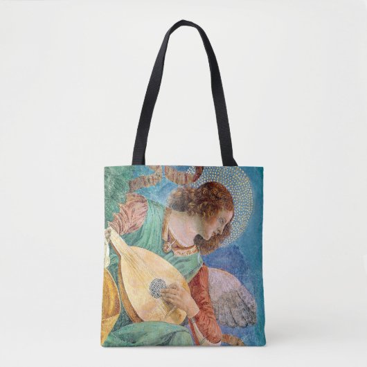 Musical angel playing guitar tote bag (Voorkant)