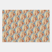 Musical angel playing the violin fresco inpakpapier vel (Voorkant 3)