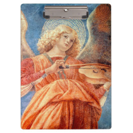 Musical angel playing the violin fresco klembord