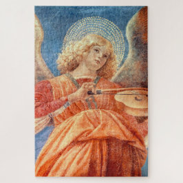 Musical angel playing the violin fresco legpuzzel