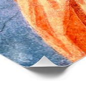 Musical angel playing the violin fresco perfect poster (Hoek)