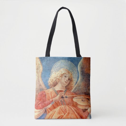 Musical angel playing the violin fresco tote bag (Voorkant)