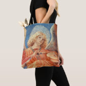 Musical angel playing the violin fresco tote bag (Dichtbij)