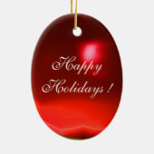 MUSICAL ANGEL Ruby Gem stone Keramisch Ornament (Achterkant)