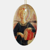 MUSICAL ANGEL Ruby Gem stone Keramisch Ornament (Rechts)