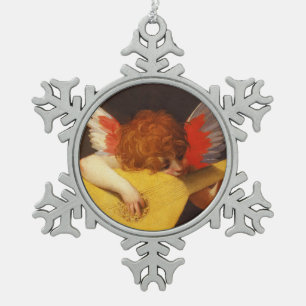 Musical Angel  Tin Sneeuwvlok Ornament