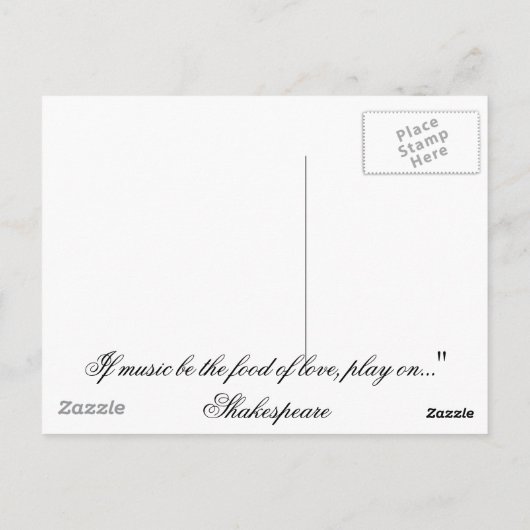 Musical Angels Briefkaart (Achterkant)