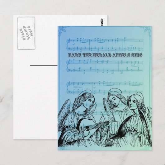  Musical Angels Briefkaart (Voorkant / Achterkant)