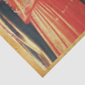 MUSICAL ANGELS PARCHMENT MONOGRAM Ruby Gemstone Tissuepapier (Detail)