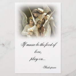 Musical Angels Stationery Briefpapier