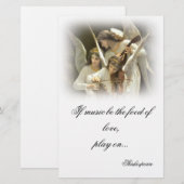 Musical Angels Stationery Briefpapier (Voorkant / Achterkant)