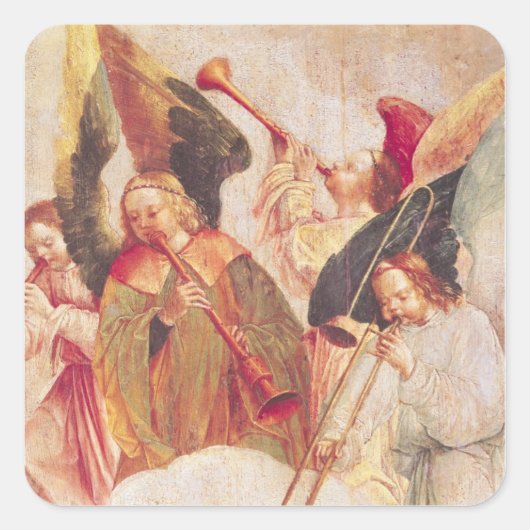 Musical Angels Vierkante Sticker (Voorkant)