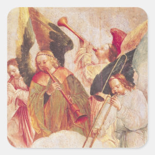Musical Angels Vierkante Sticker