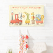 Musical Animal Train Birthday Spandoek (Insitu)