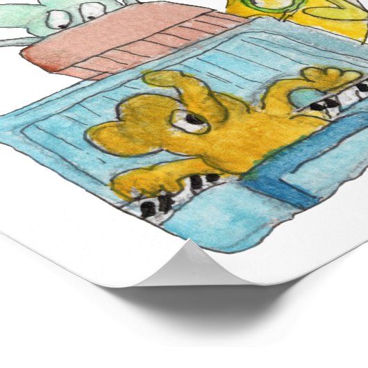 Musical Animals Poster (Hoek)