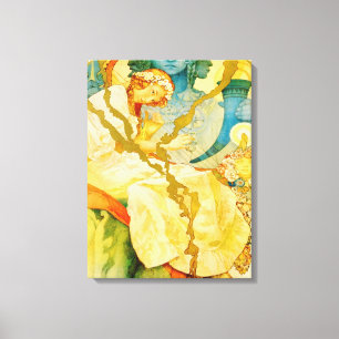 Musical Art Nouveau  Canvas Afdruk