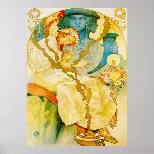 Musical Art Nouveau Vintage Poster (Voorkant)