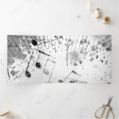 Musical Atmosphere 1 Drieluik Wenskaart (Binnen)