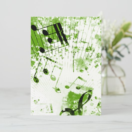 Musical Atmosphere 7 Bedankkaart (Staand voorkant)