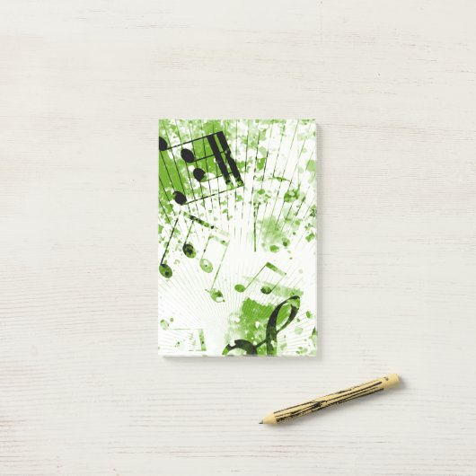 Musical Atmosphere 7 Post-it® Notes (Op bureau)