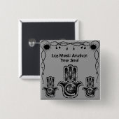 Musical Awakking Vierkante Button 5,1 Cm (Voorkant /achterkant)