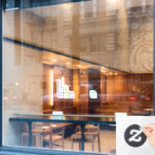 Musical Baby Blokken Gepersonaliseerd School Studi Raamsticker (Cafe Raam)