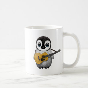 Musical Baby Penguin Plays Guitar Koffiemok