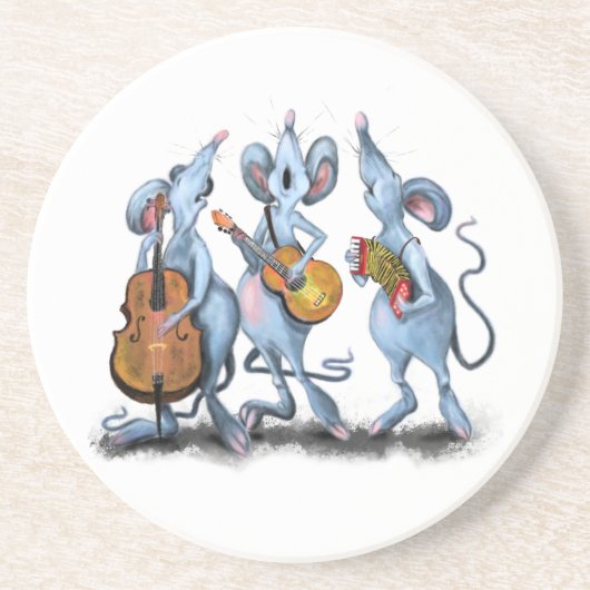 Musical Band Mouse Onderzetter (Voorkant)