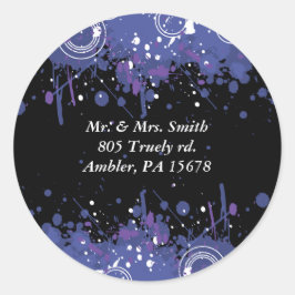 Musical Bar Bat Mitzvah Antwoordkaart sticker zege