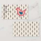 Musical Birdie Visitekaartje (Voorkant / Achterkant)