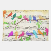 Musical Birds keukenhanddoek (Horizontaal)