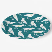 Musical Birds Papieren Bordje (Gekanteld)