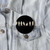 Musical Birds Ronde Button 7,6 Cm (In situ)