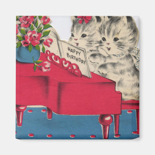Musical Birthday Kittens Magneet