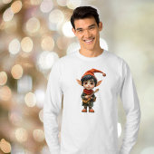 Musical Boy Christmas Elf Mannen T-shirt
