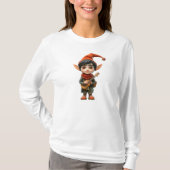 Musical Boy Christmas Elf Vrouwen T-shirt (Voorkant)
