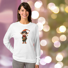 Musical Boy Christmas Elf Vrouwen T-shirt