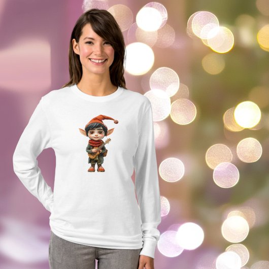 Musical Boy Christmas Elf Vrouwen T-shirt
