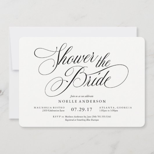 Musical Bridal Shower Uitnodiging (Voorkant)