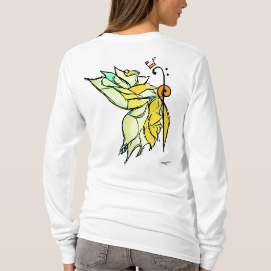 Musical Butterfly in Bloom Shirt (Achterkant)