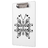 Musical Butterfly Music Note Scroll Design Klembord (Links)