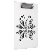 Musical Butterfly Music Note Scroll Design Klembord (Rechts)