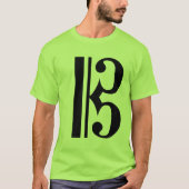 Musical C Clef T-shirt (Voorkant)