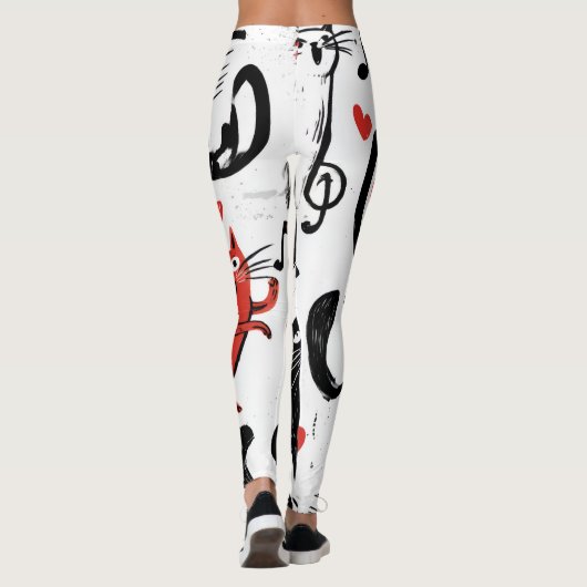 Musical Cat Leggings (Achterkant)