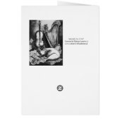 MUSICAL CAT,OWL,VIOLIN,HARP Black White Grey Music (Achterkant)